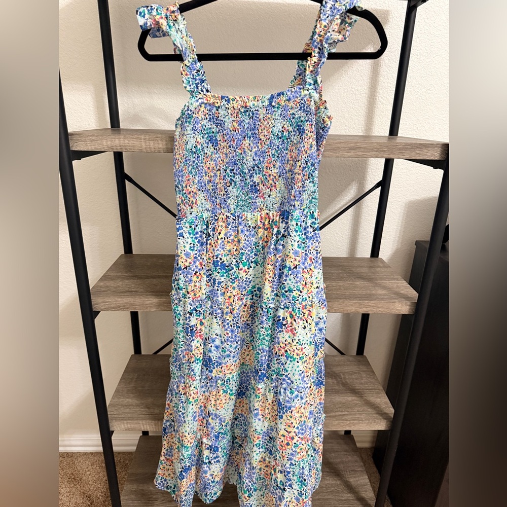 J. Crew Multicolor Smocked Dress